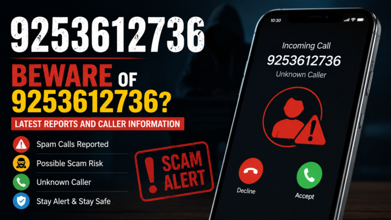9253612736: Understanding Unknown Calls, Scam Risks, and Digital Safety 9253612736